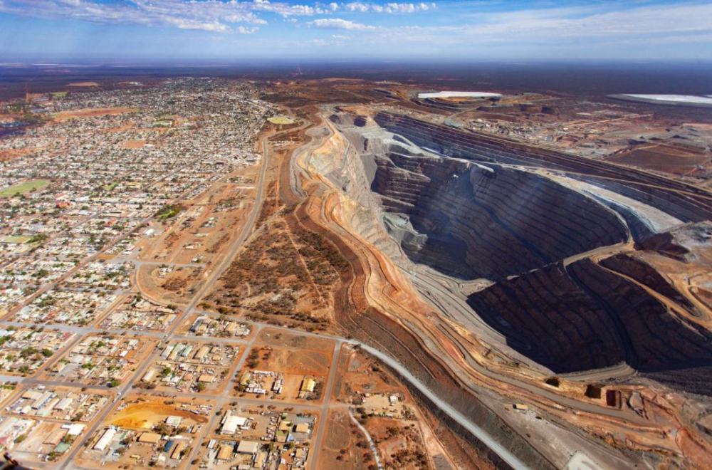 Open-pit gold mine in the Western Australian Goldfields
